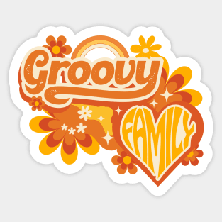 Groovy Family Sticker